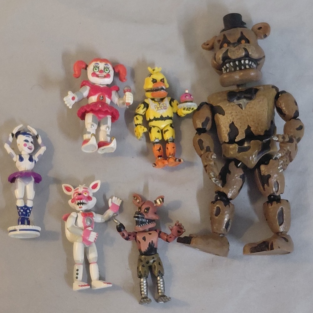 Funko Five Nights at Freddy's FNAF Figure Lot of 6 Mini Figures 2018 Loose